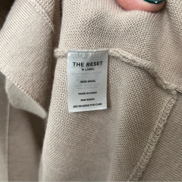 The Reset R Label Kimono Taupe Relaxed Cardigan - Picture 3 of 6